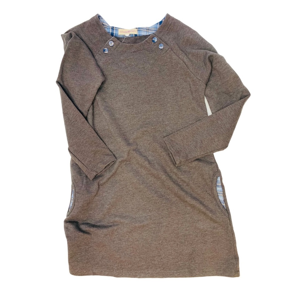 Sweater dress with pockets